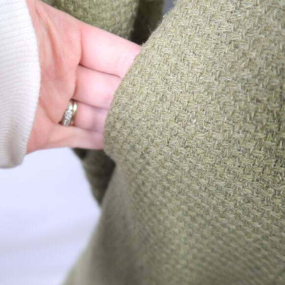 Prima Donna sage green textured frilly mid length coat S - Picture 5 of 9